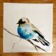 Housses de coussin en lin "oiseaux" Samantha & Emma