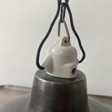 Pair of old industrial steel suspensions