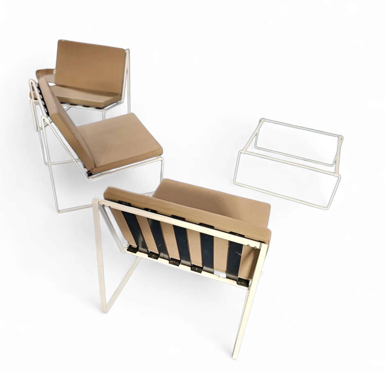 Chaises longues Kho Liang Ie 024 / table basse / Artifort 1962