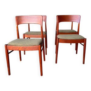 Lot de 4 chaises danoises - teck