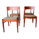 Set of 4 Danish teak chairs