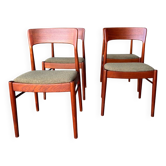 Lot de 4 chaises danoises en teck