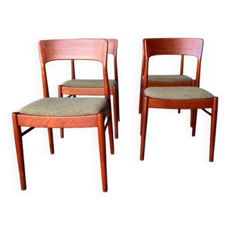 Set of 4 Danish teak chairs
