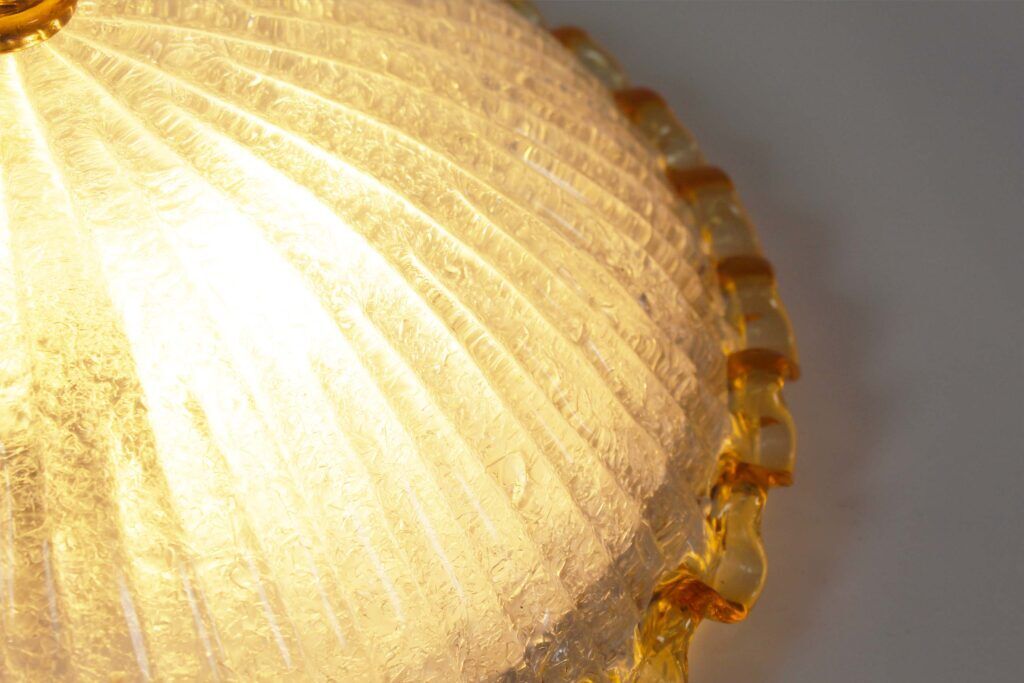 Large vintage Italian Murano glass wall or ceiling light, Italy 1970s
