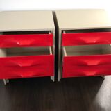 Pair of bedsides by Raymond Loewy design 70