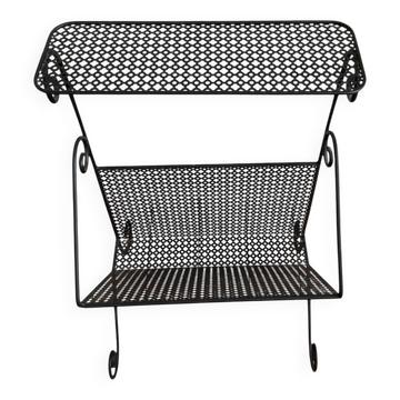 Porte revue métal noir