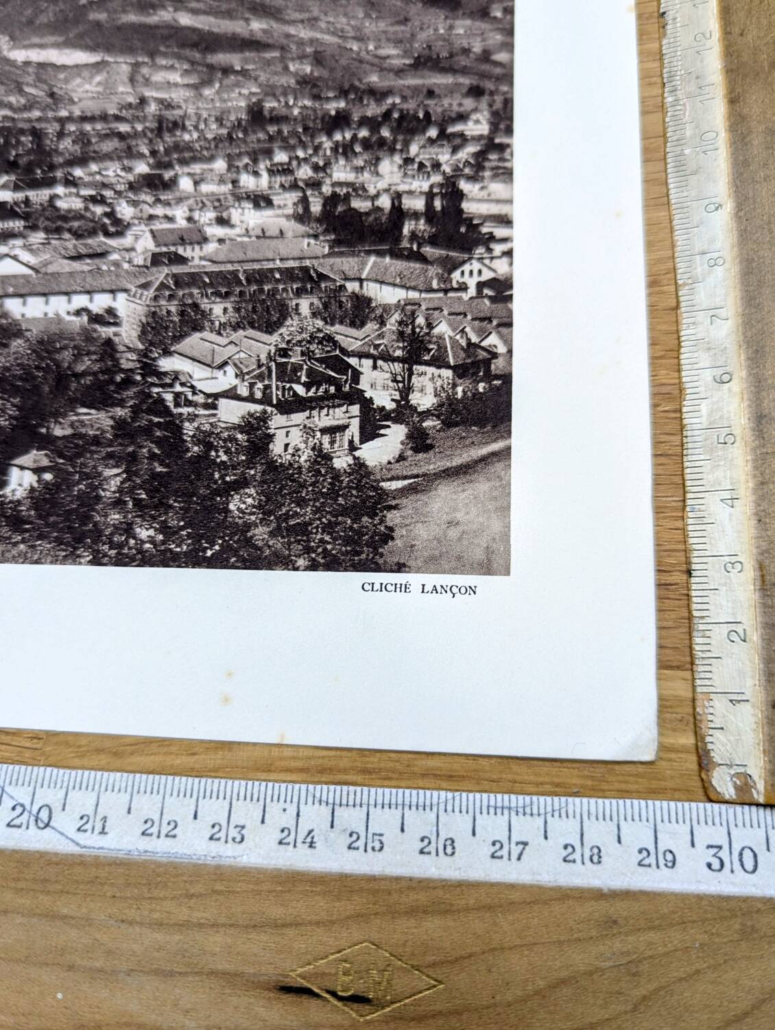 Chambéry, Savoie, photo print from 1942.
