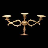 Metal candlestick with 3 candle holders