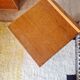 Art Deco pair of bedside tables in light oak by A. Gardner & Son