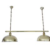 Large double vintage brass pendant light from the 60s