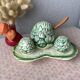 Fratelli Gialletti Italy barbotine salt, pepper and mustard shakers