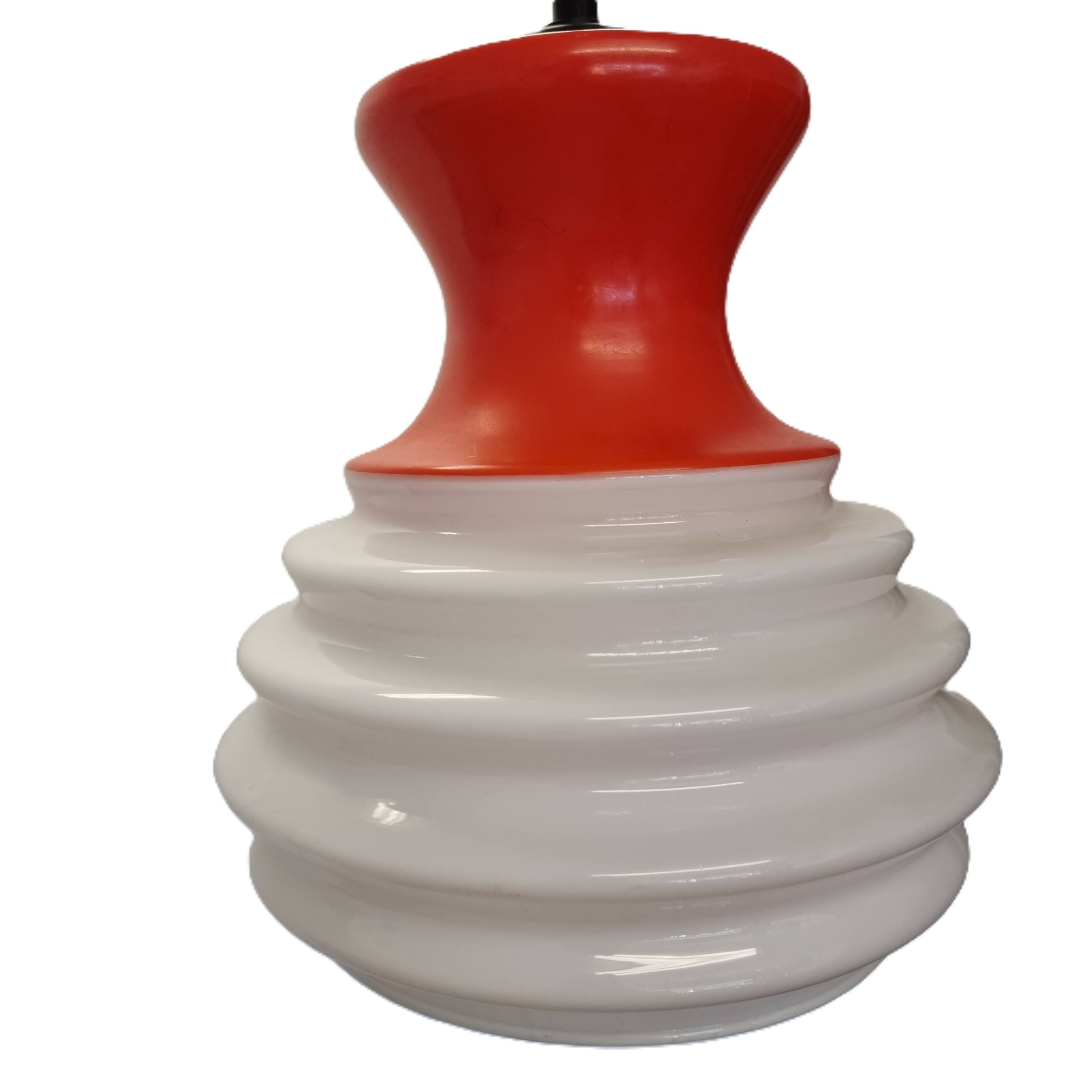 Design Glass Pendant Lamp Space Age, from the 70s