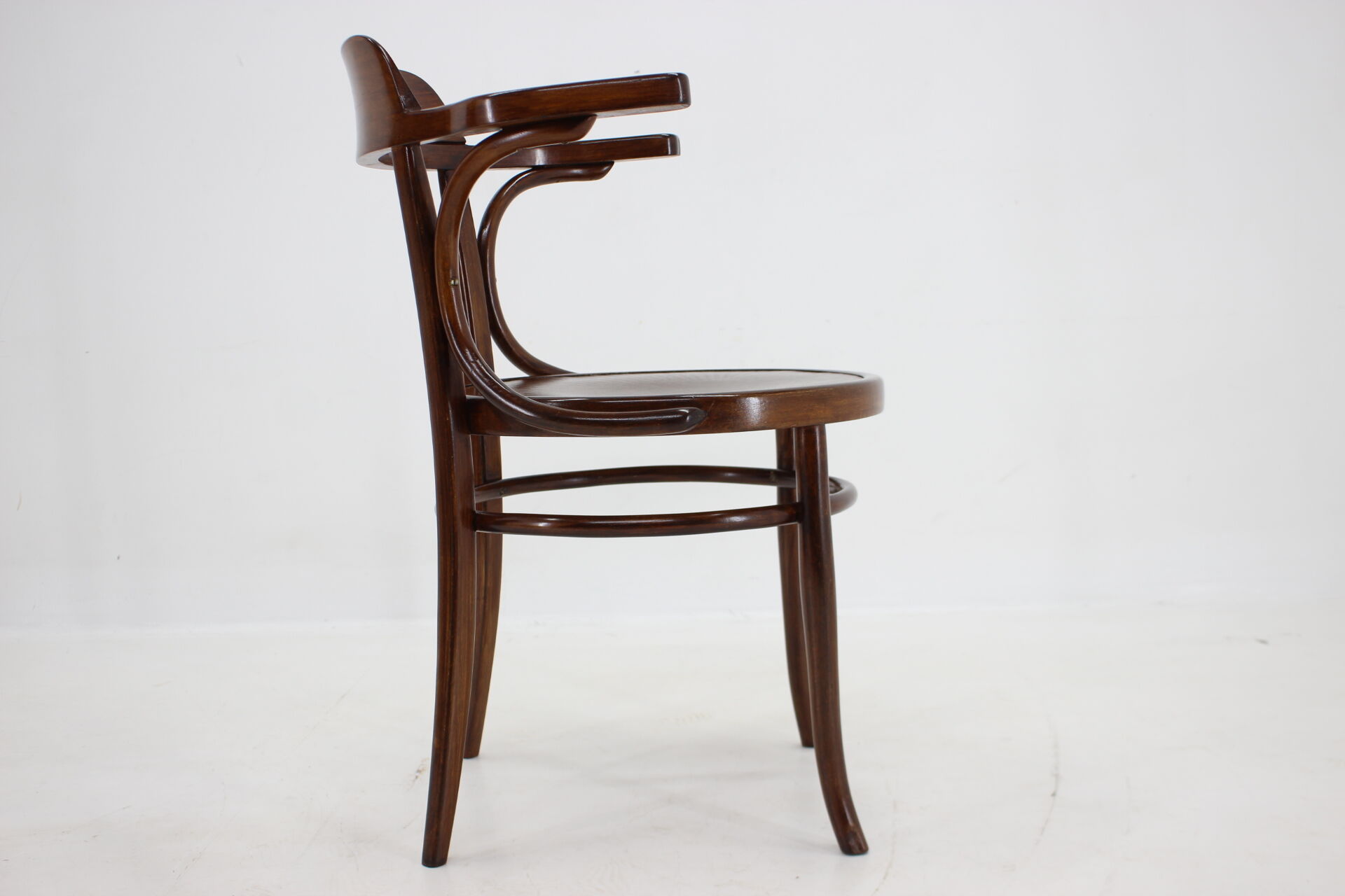 1910s office armchair J&J Kohn Nr.704 and side table,Czechoslovakia