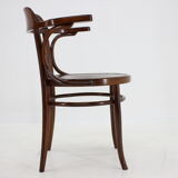 1910s office armchair J&J Kohn Nr.704 and side table,Czechoslovakia