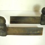 Pair of cast iron fire dogs