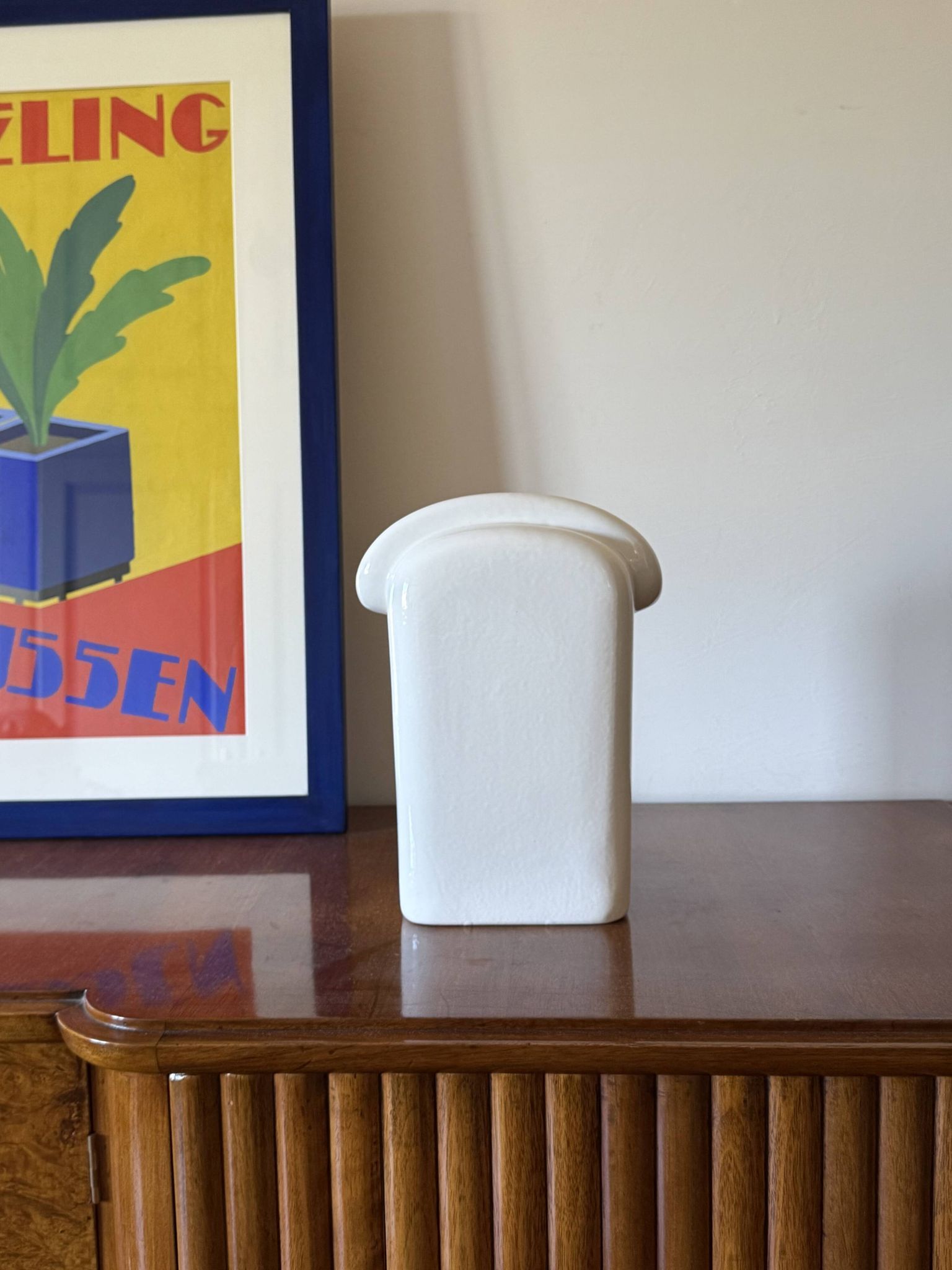 Sergio Asti, vase en céramique moderne, Gabbianelli Italie ca. 1970