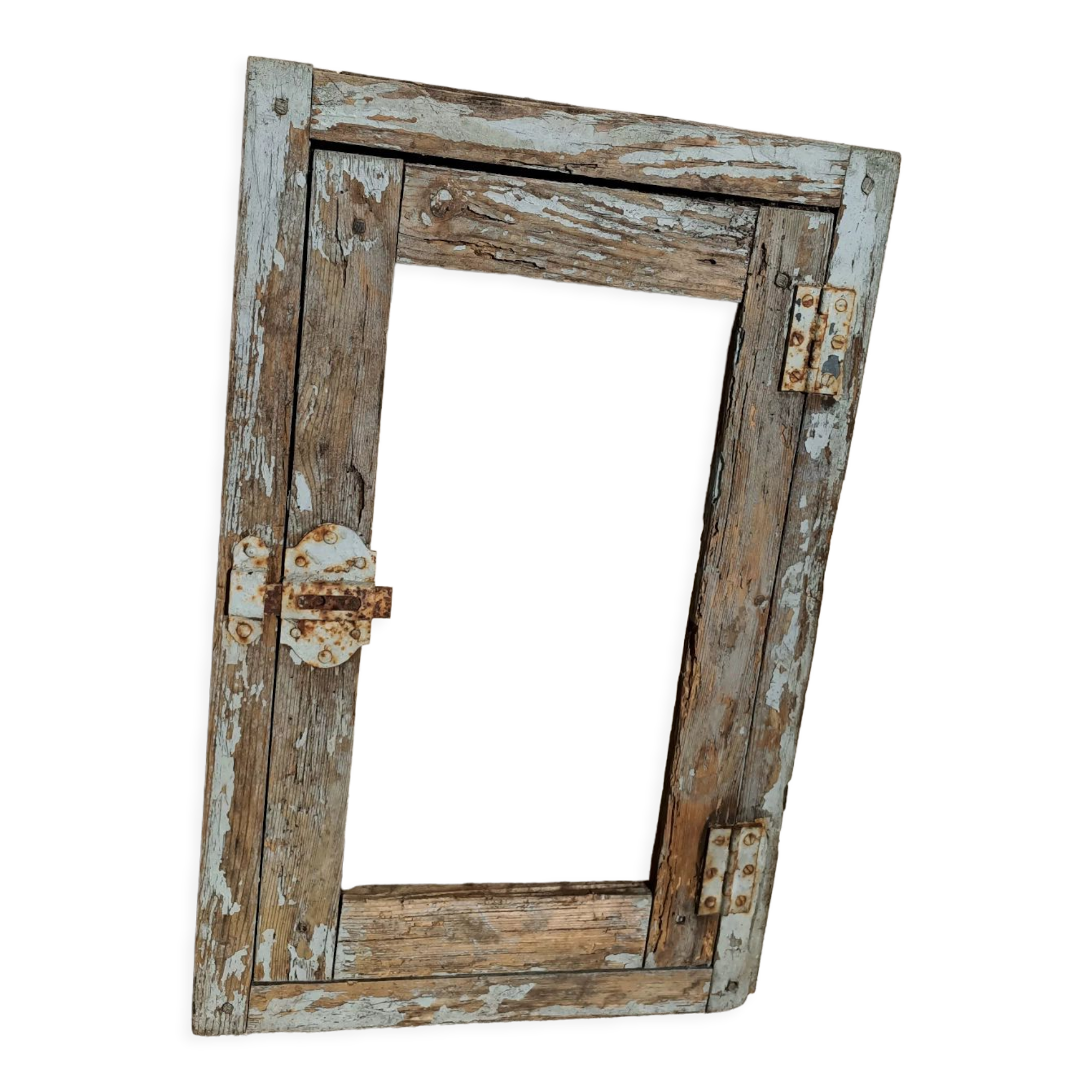 Old wooden fenestron 35x55 cm