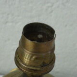 Table lamp base brass brass, ancient, shade plant