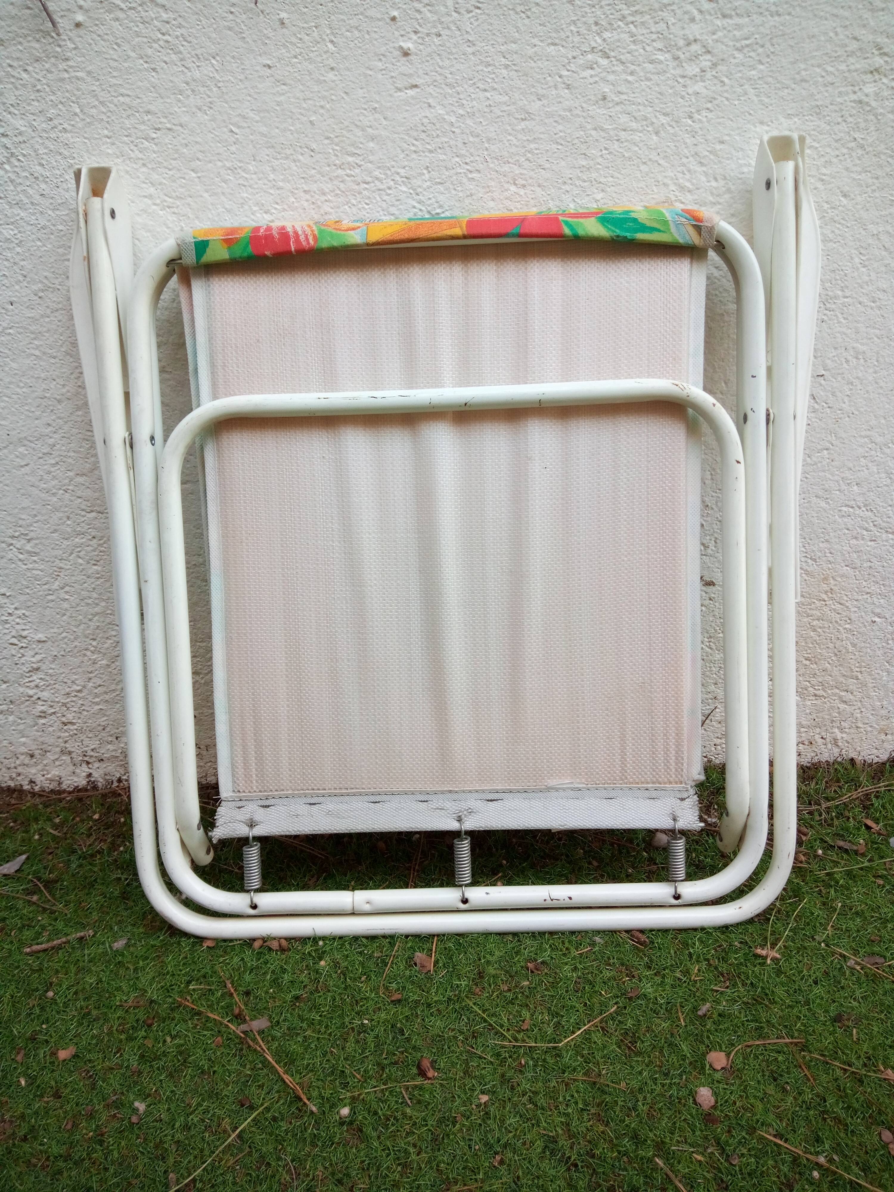Vintage folding camping chair from the 80s