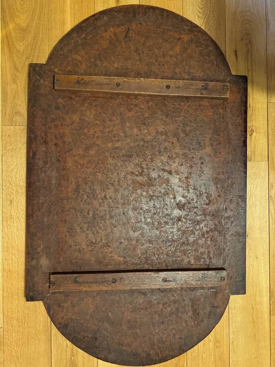 Console in rosewood and burl, early 20th century