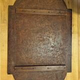 Console in rosewood and burl, early 20th century