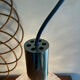 Glass pendant lamp with bubble patterns - 1960s
