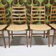 Lot of 4 Scandinavian chairs from the 1970s.