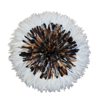 Juju hat brown/white 80cm