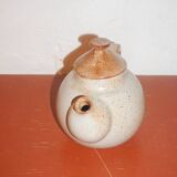 Grey Grès Teapot * vintage French stoneware * handmade ceramic * rustic pottery * warm speckled