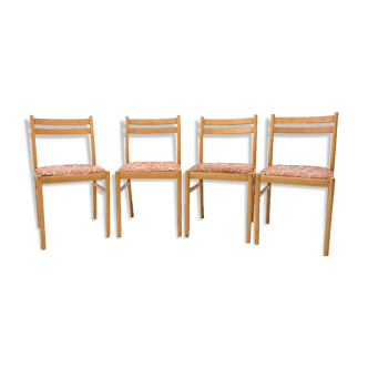 Set of four Mid century dining chairs, Czechoslovakia, 1960´s