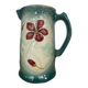 Pichet barbotine Art Nouveau « Capucines »