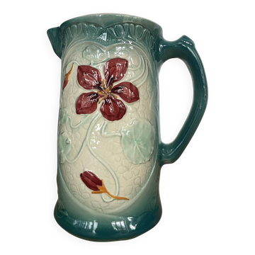 Art Nouveau pitcher jug "Capucines"