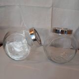2 bocaux en verre vintage  Bormioli Rocco