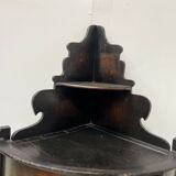 Half-moon corner cabinet decorated with a biblical scene, 19th century