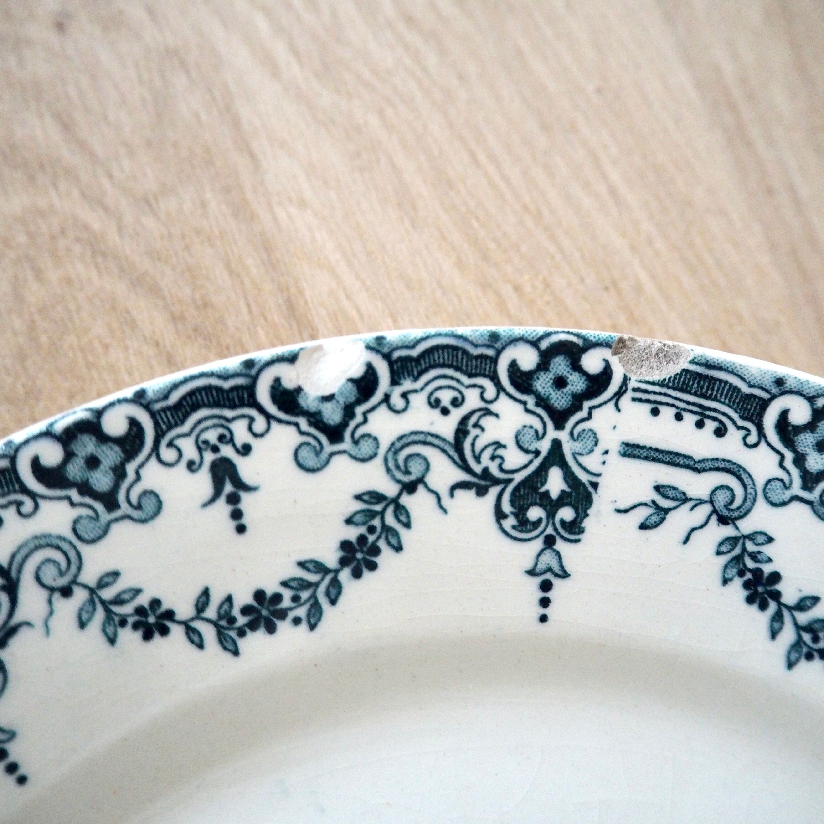 Set de 5 assiettes dépareillées Terre de Fer