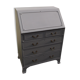 Bureau scriban anglais peint