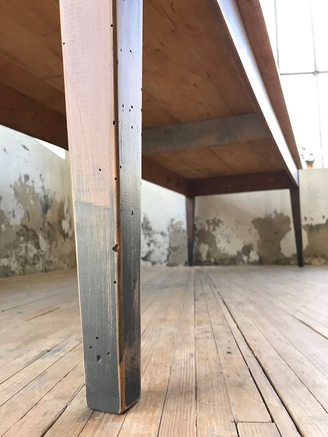 Vintage pine farm table