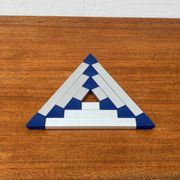 Postmodern triangular trivets by Jorgen Meldgaard for Menu, 1980s, set of 3.