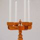 Rustic wooden candleholder by Jan Johnsson for Smålandsslöjd, Sweden, 1975