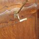 Coat rack wardrobe hats in solid chene