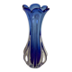 Vase corolle bleu Murano