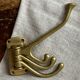 Adjustable nautical coat hook in solid brass