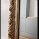 Large antique Louis-Philippe mirror gilded with gold leaf – 186 × 117 cm