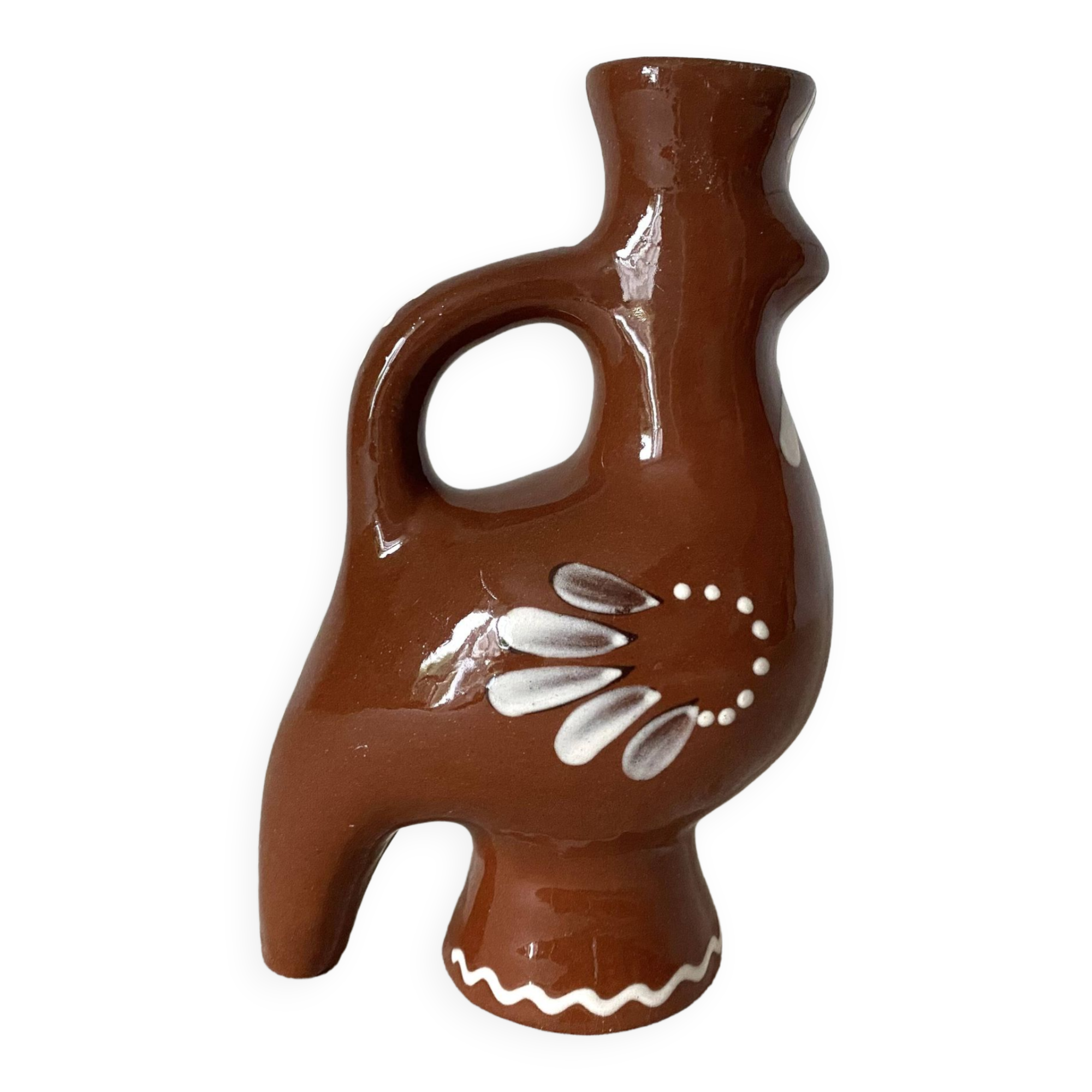 Ceramic bird soliflore vase
