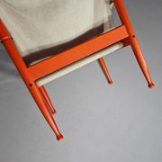 Safari lounge chair, model 30, designed by Erik Worts and manufactured by Niels Eilersen, Denmark 1960.