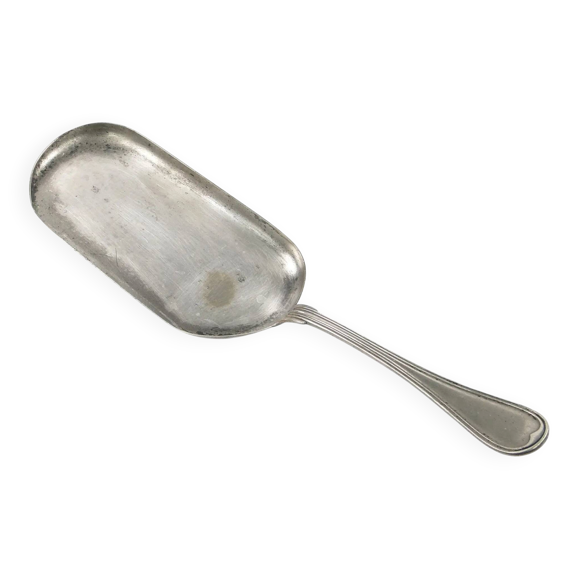Art Deco cake server, silver-plated alpacca, Halphen, France, 1920s