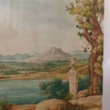 Painting on canvas trompe l'oeil
