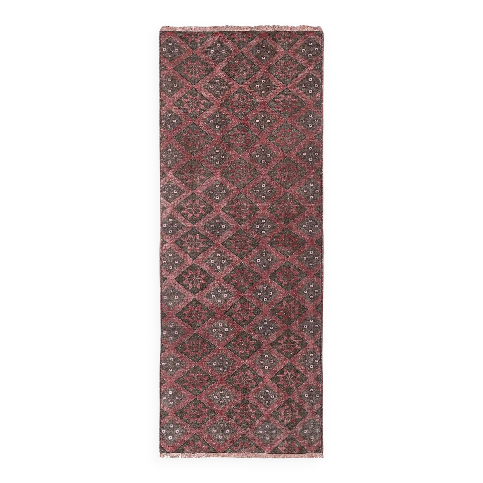 Vintage Turkish hallway rug 78x200 cm