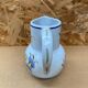 Old pitcher decor rouen geo martel white ceramic vintage flower decor #b644