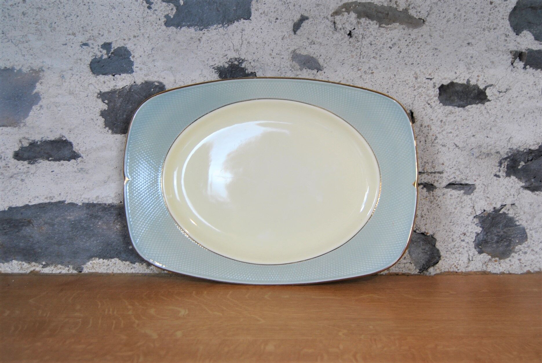 Faience dish from Salins - Orgeval model